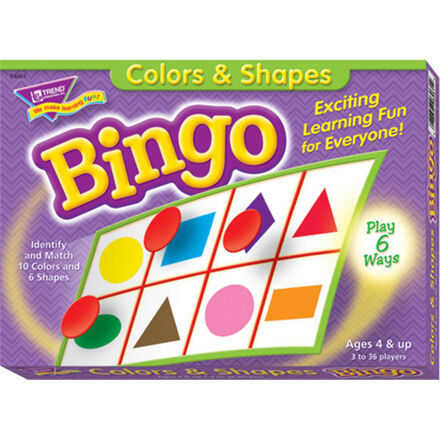  Colors &amp; Shapes Bingo 