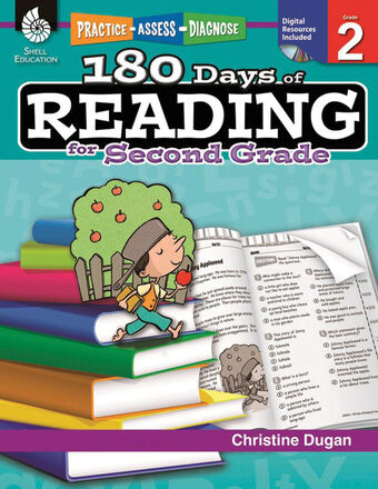  Practice, Assess, Diagnose: 180 Days of Reading, Grade 2 