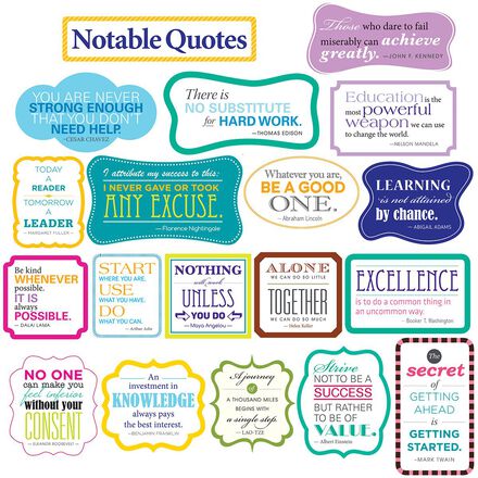  Notable Quotes Bulletin Board Set 