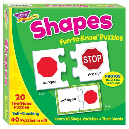  Fun to Know Puzzles: Shapes 