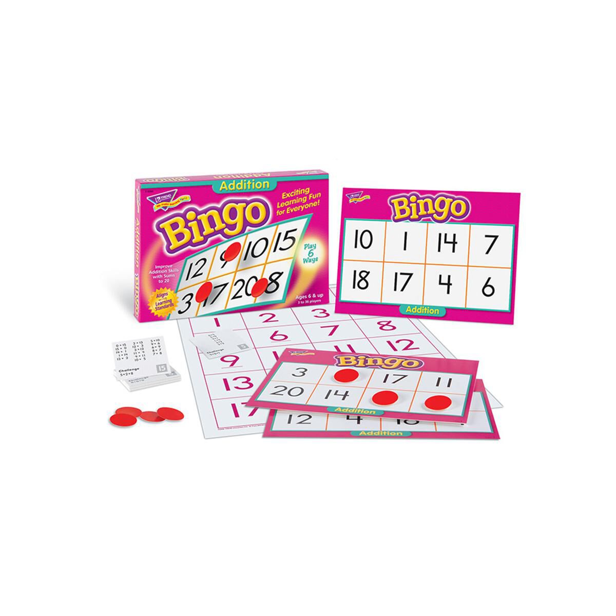 Trend T6069 Addition Bingo Game Mathematics 