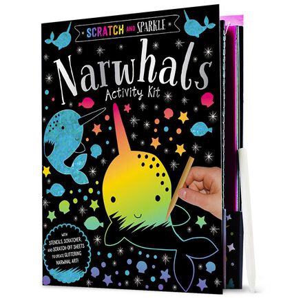  Scratch and Sparkle: Narwhals Activity Kit 