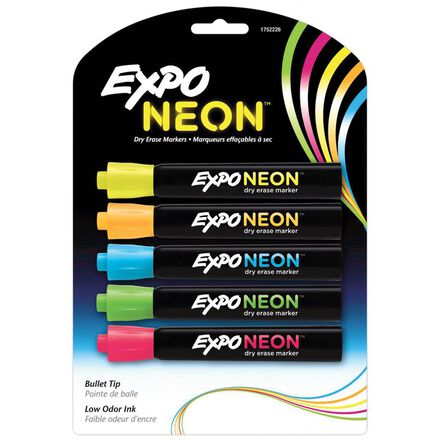 Expo® Neon Dry-Erase Markers 
