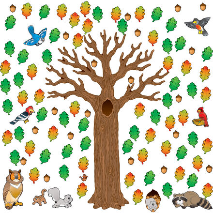  Big Tree with Animals Bulletin Board Set 