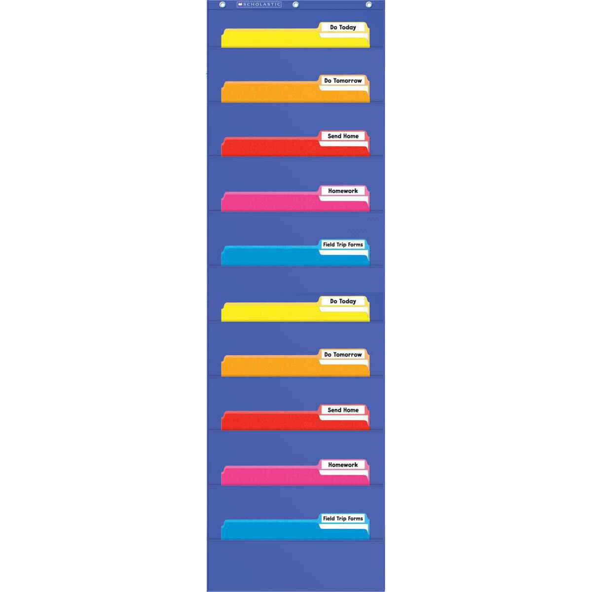 Scholastic File Organizer Pocket Chart 