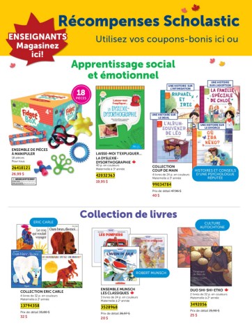 Scholastic Rewards September French Mini-Flyer