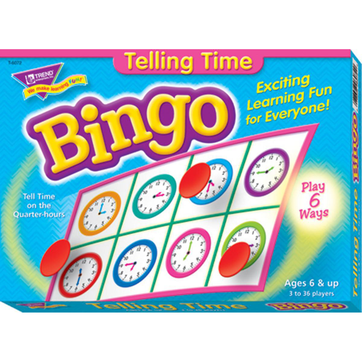  Telling Time Bingo 