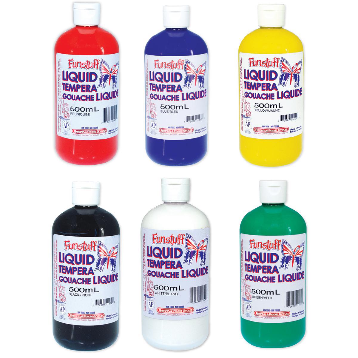  Liquid Tempera Paint 6-Pack 