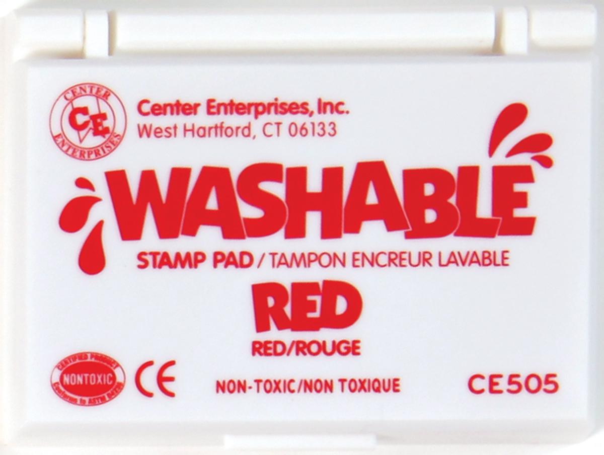  Tampon encreur lavable : rouge 