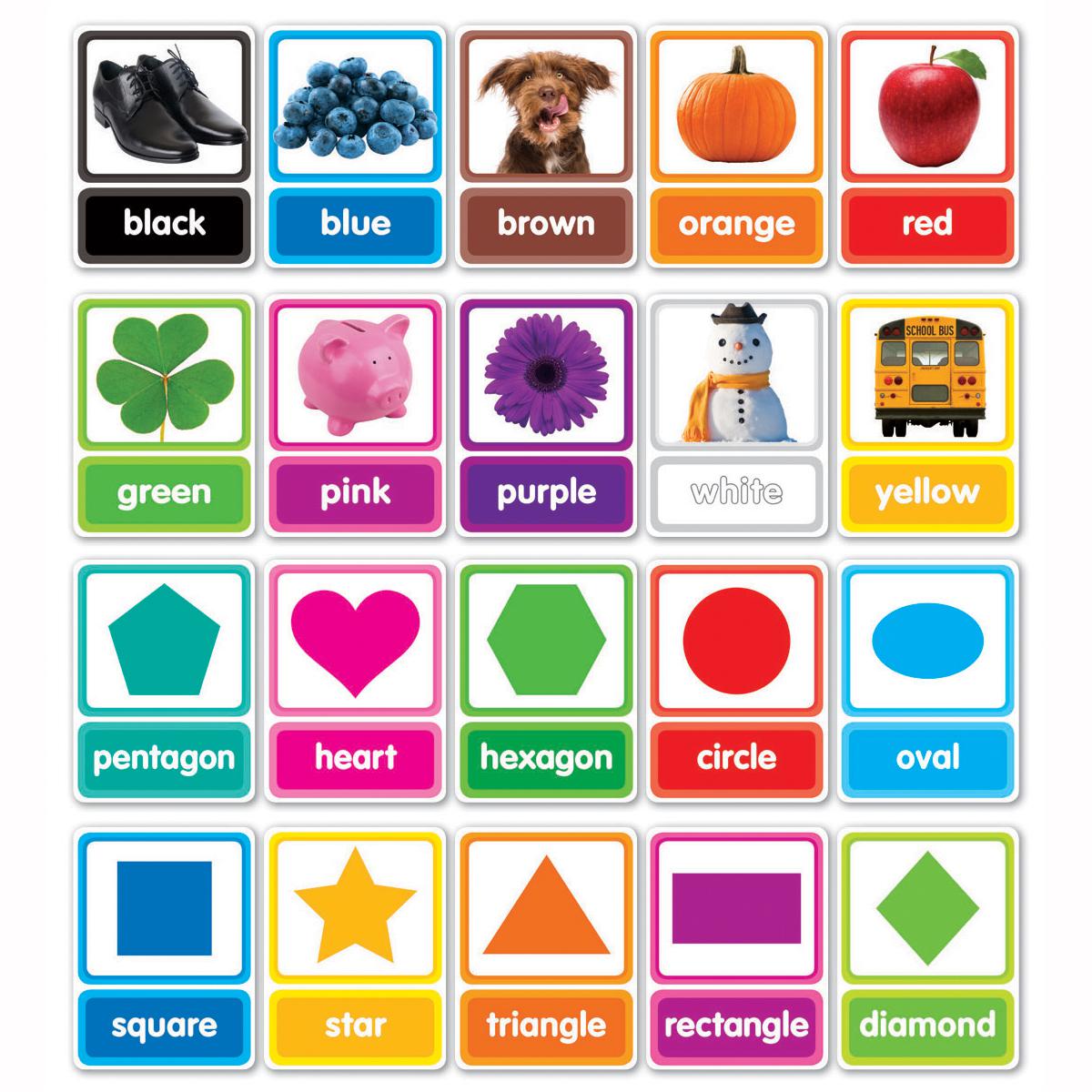  Colours and Shapes in Photos Bulletin Board Set 