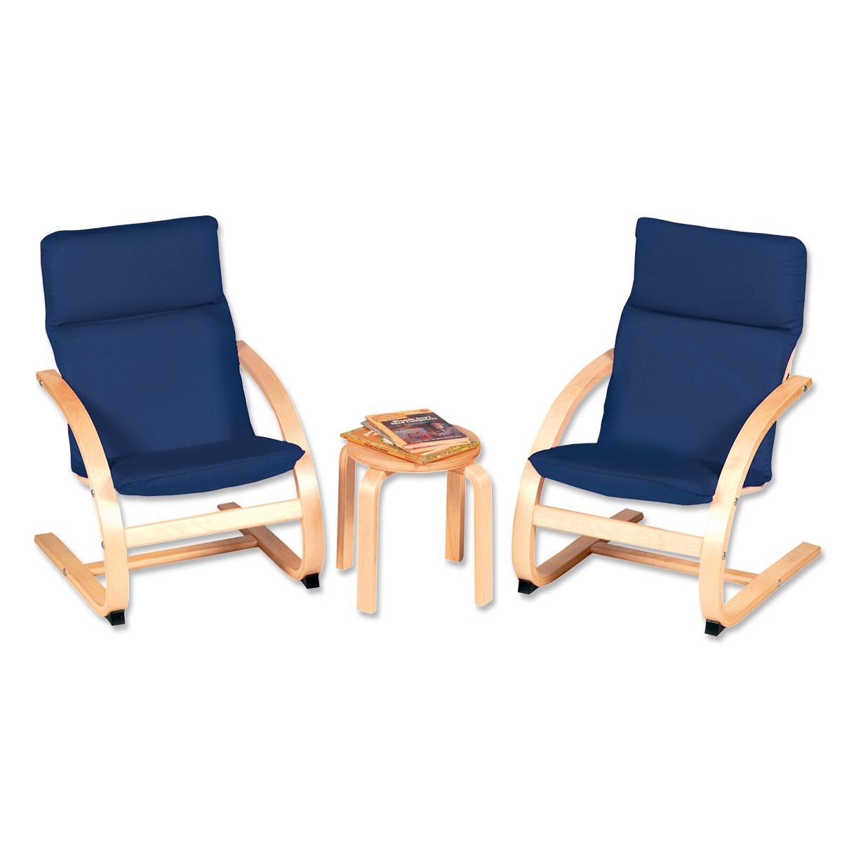  Table et chaises bleues pour enfants 