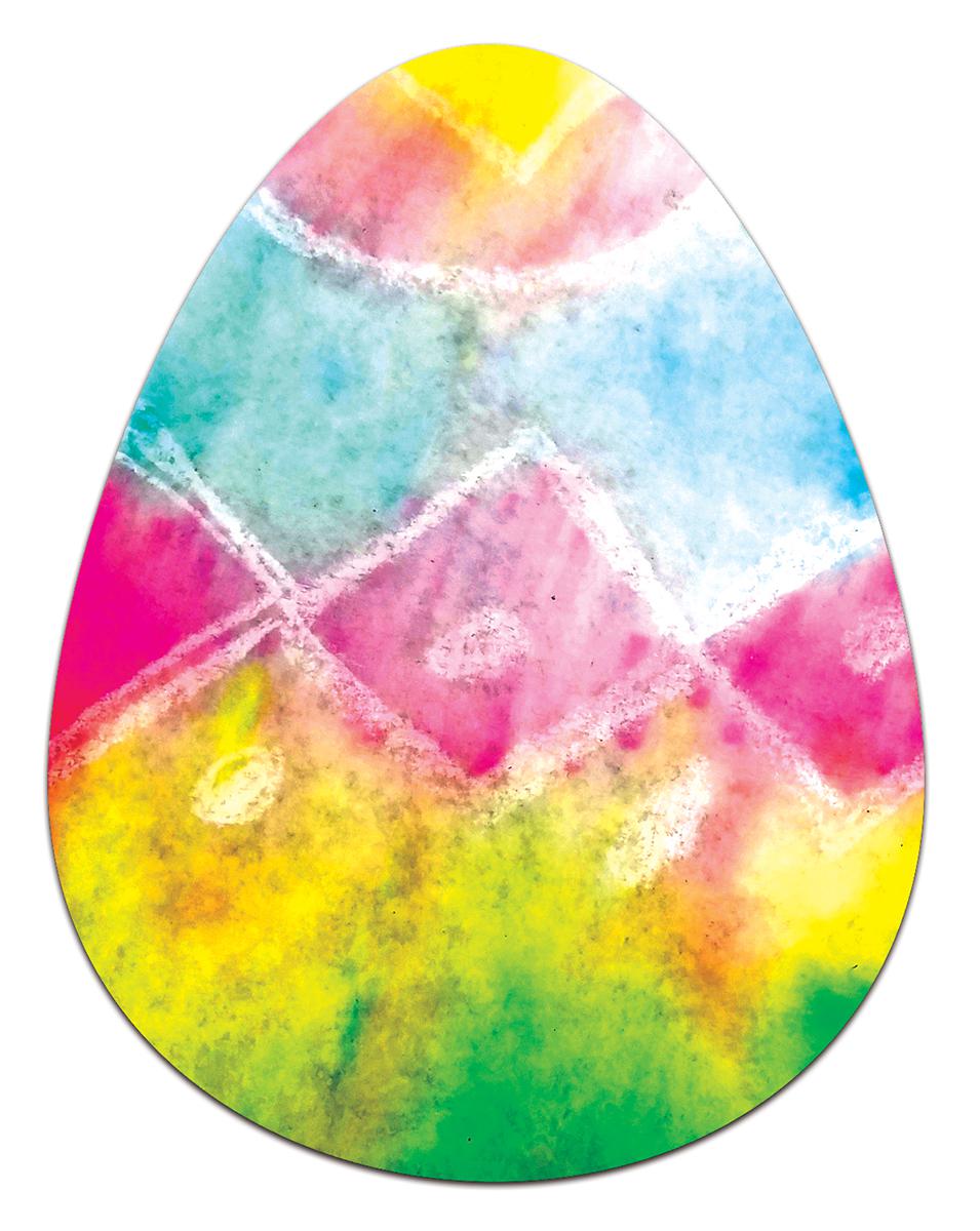  Color Diffusing Paper Easter Eggs 