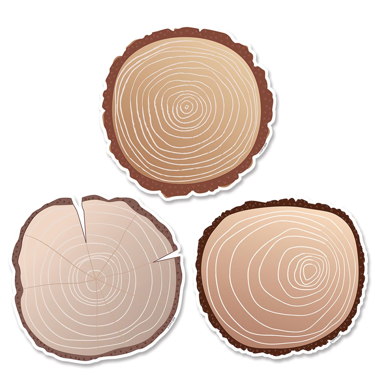  Wood Slices Cut-Outs 