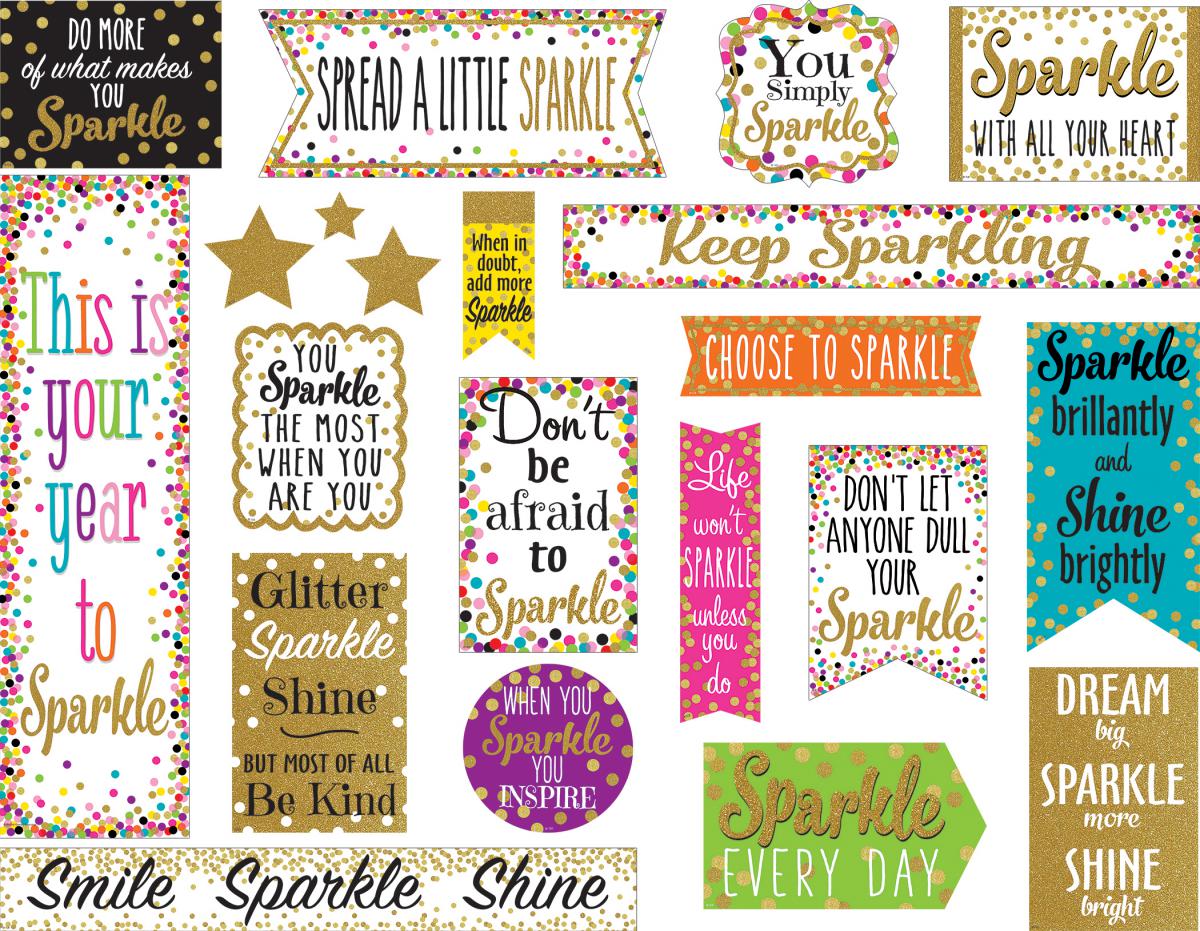  Confetti Sparkle and Shine Mini Bulletin Board 