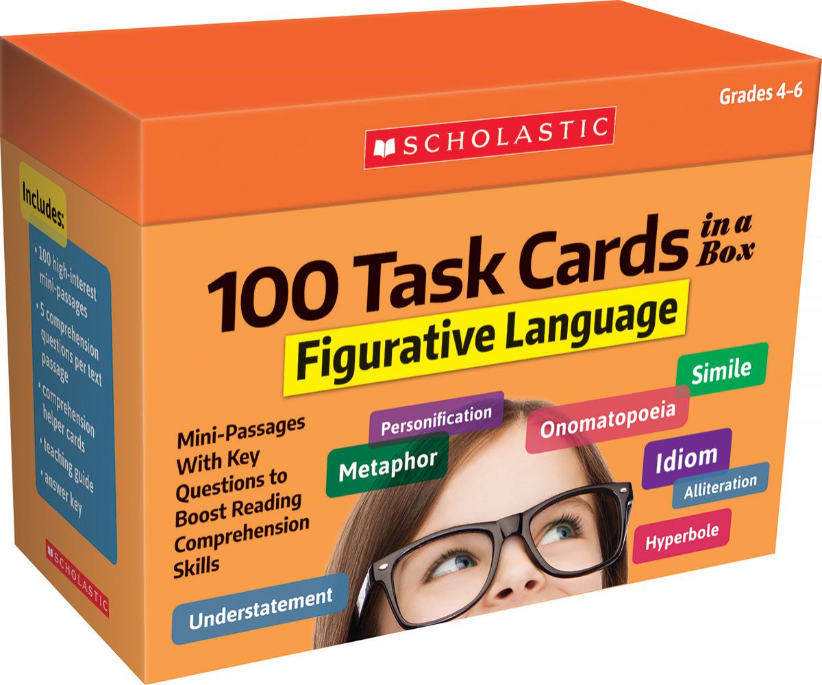  100 Task Cards in a Box: Figurative Language 