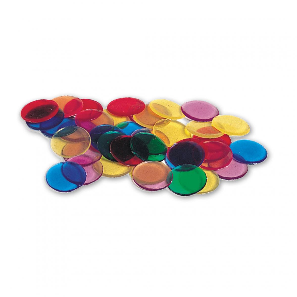  Transparent Colour Counting Chips 
