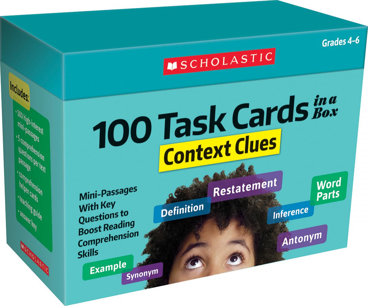  100 Task Cards in a Box: Context Clues 