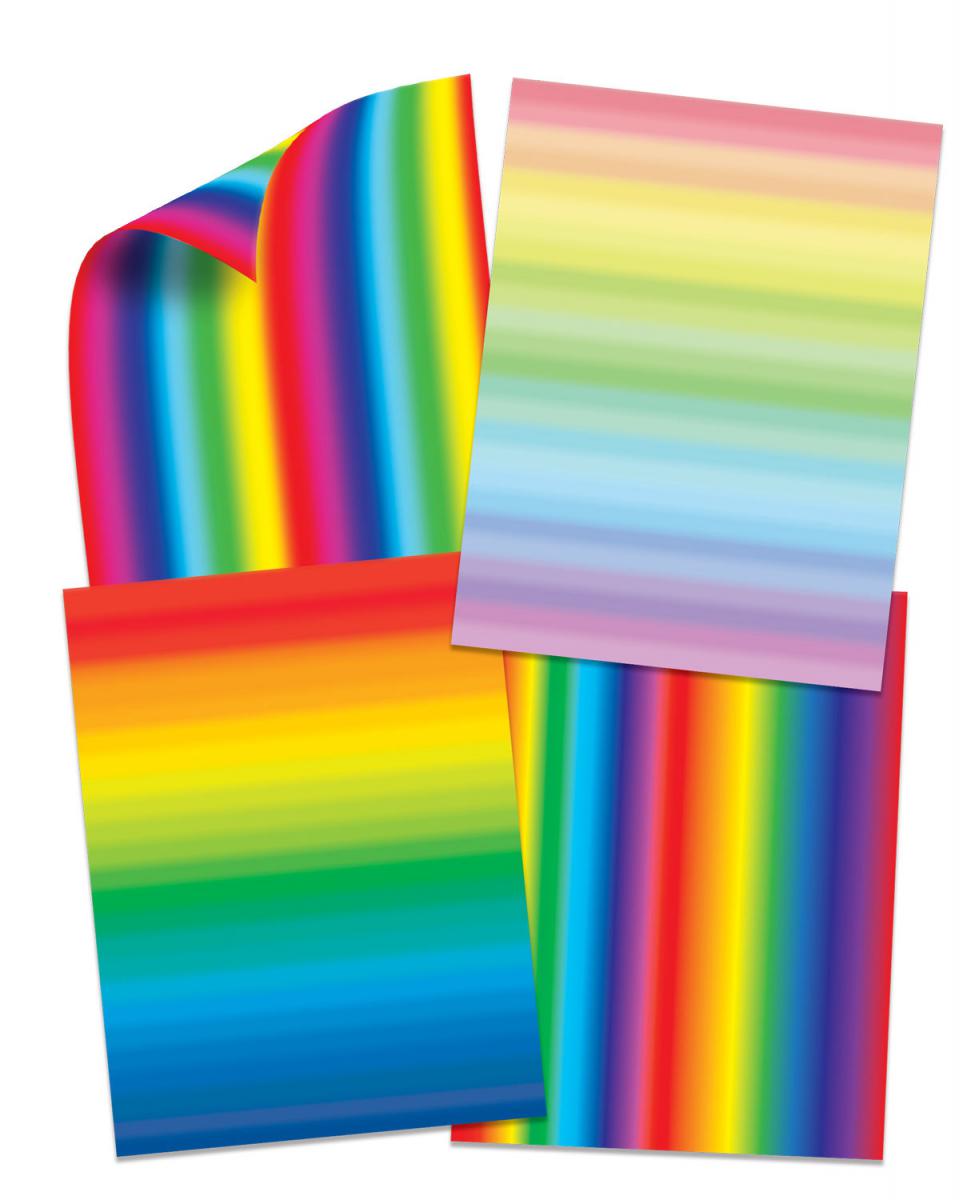  Double-Sided Rainbow Paper 