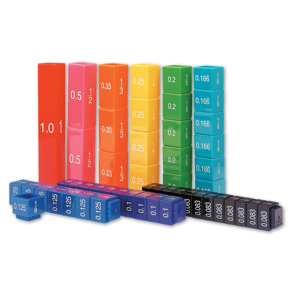  Fraction Tower® Equivalency Cubes 