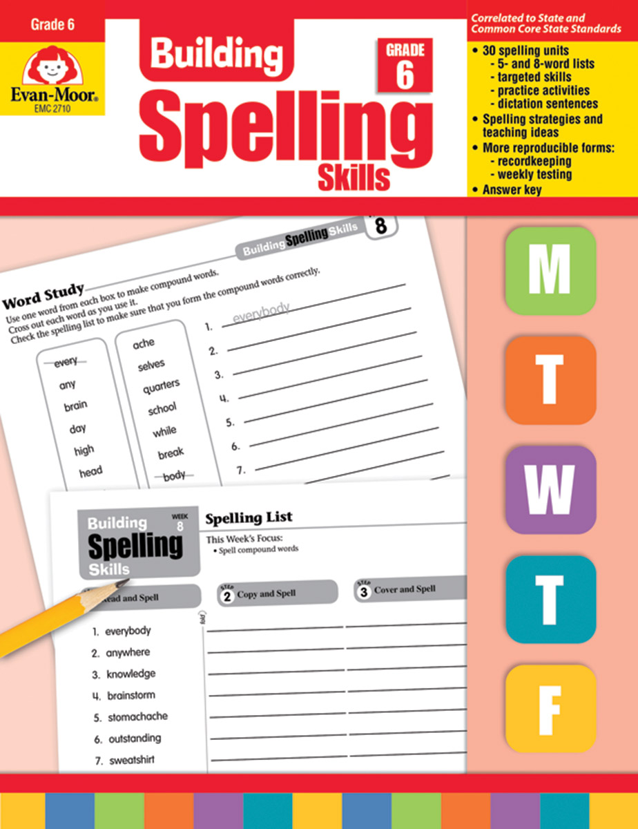  Building Spelling Skills Grade 6