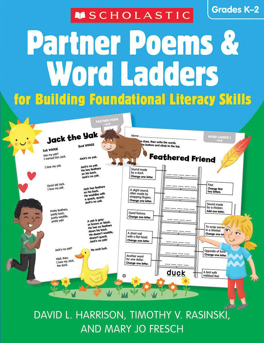  Partner Poems &amp; Word Ladders for Building Foundational Literacy Skills 