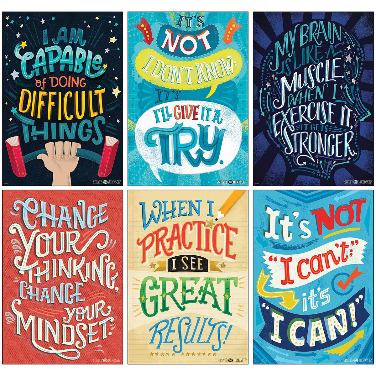  Where's Your Mindset Poster Set 