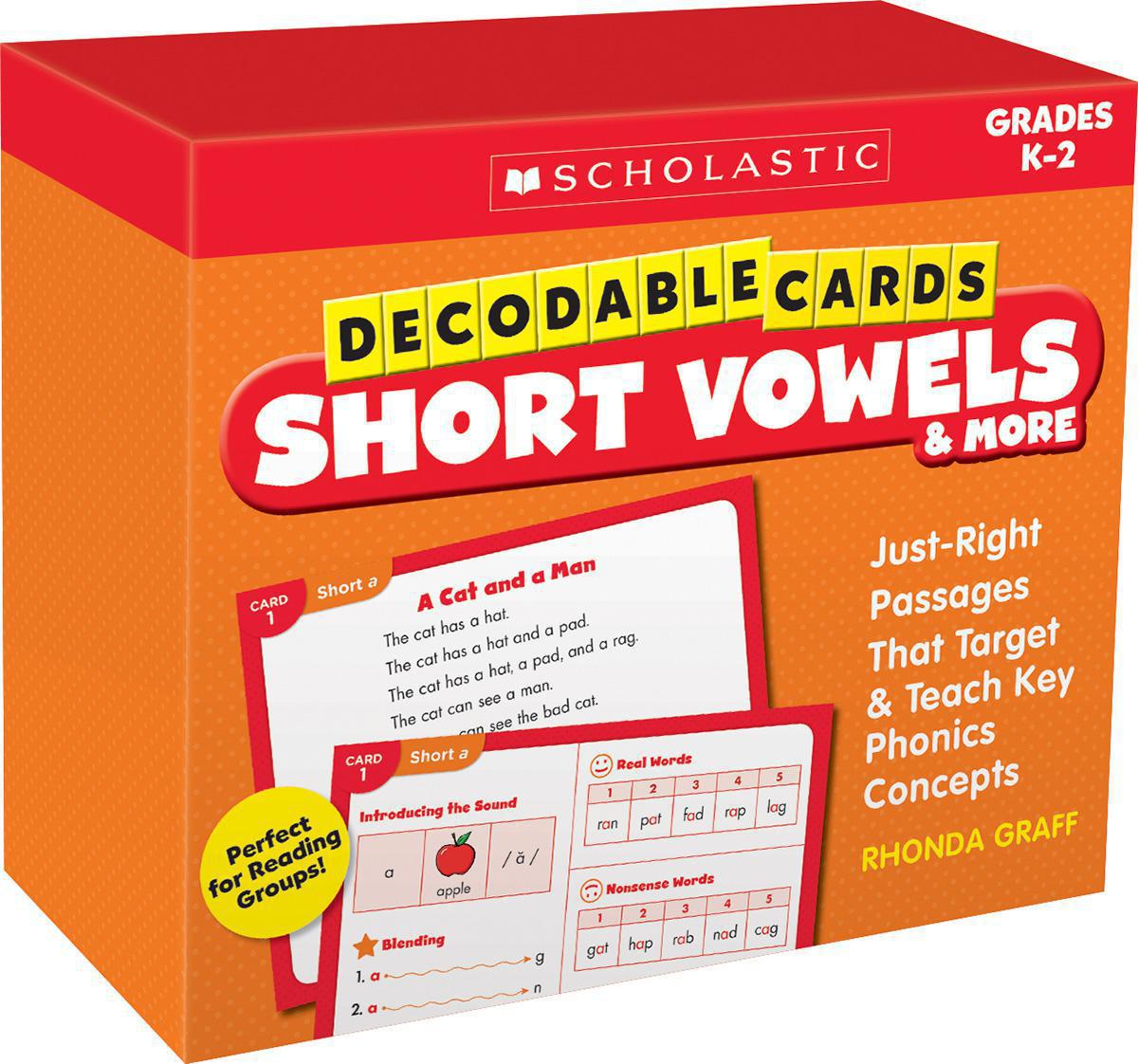  Decodable Cards: Short Vowels &amp; More 