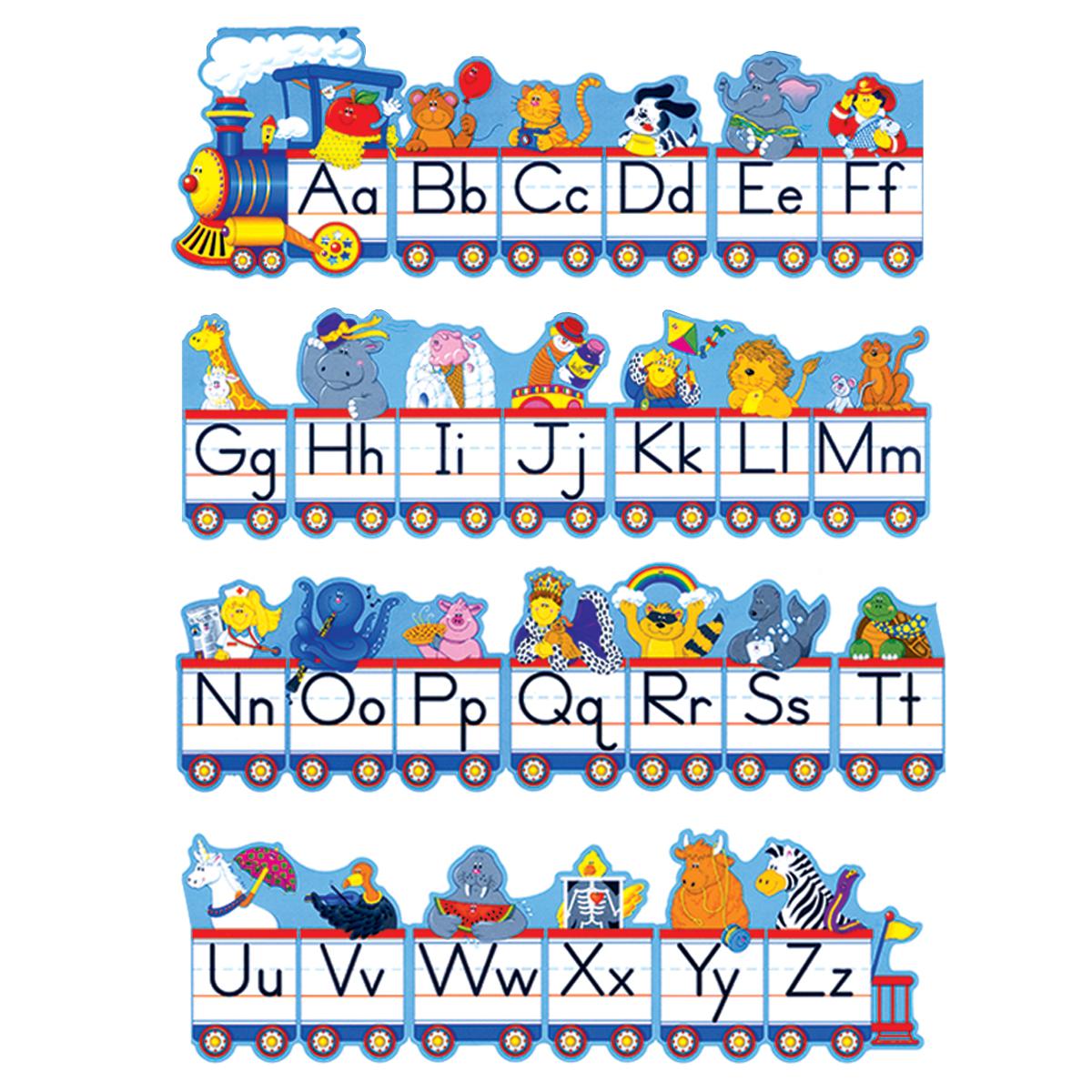  Alphabet Train Bulletin Board Set 