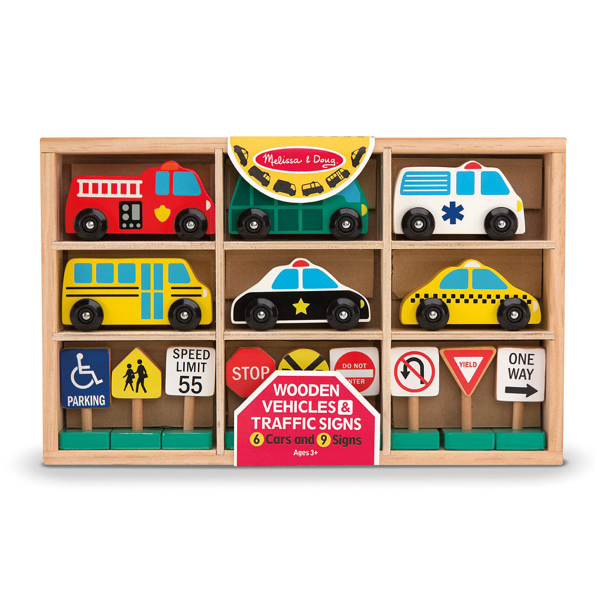  Wooden Vehicles &amp; Traffic Signs 