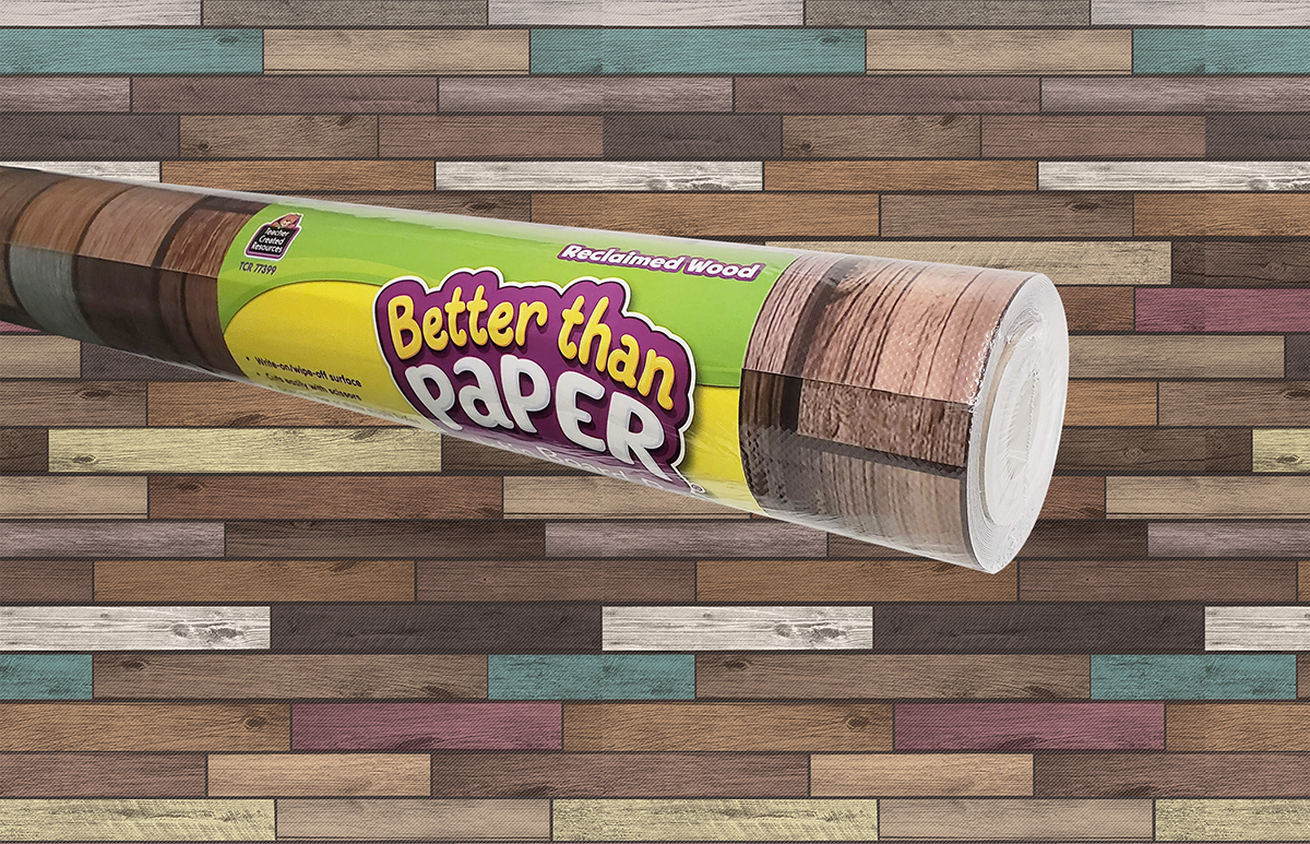  Better Than Paper Bulletin Board Roll: Reclaimed Wood 