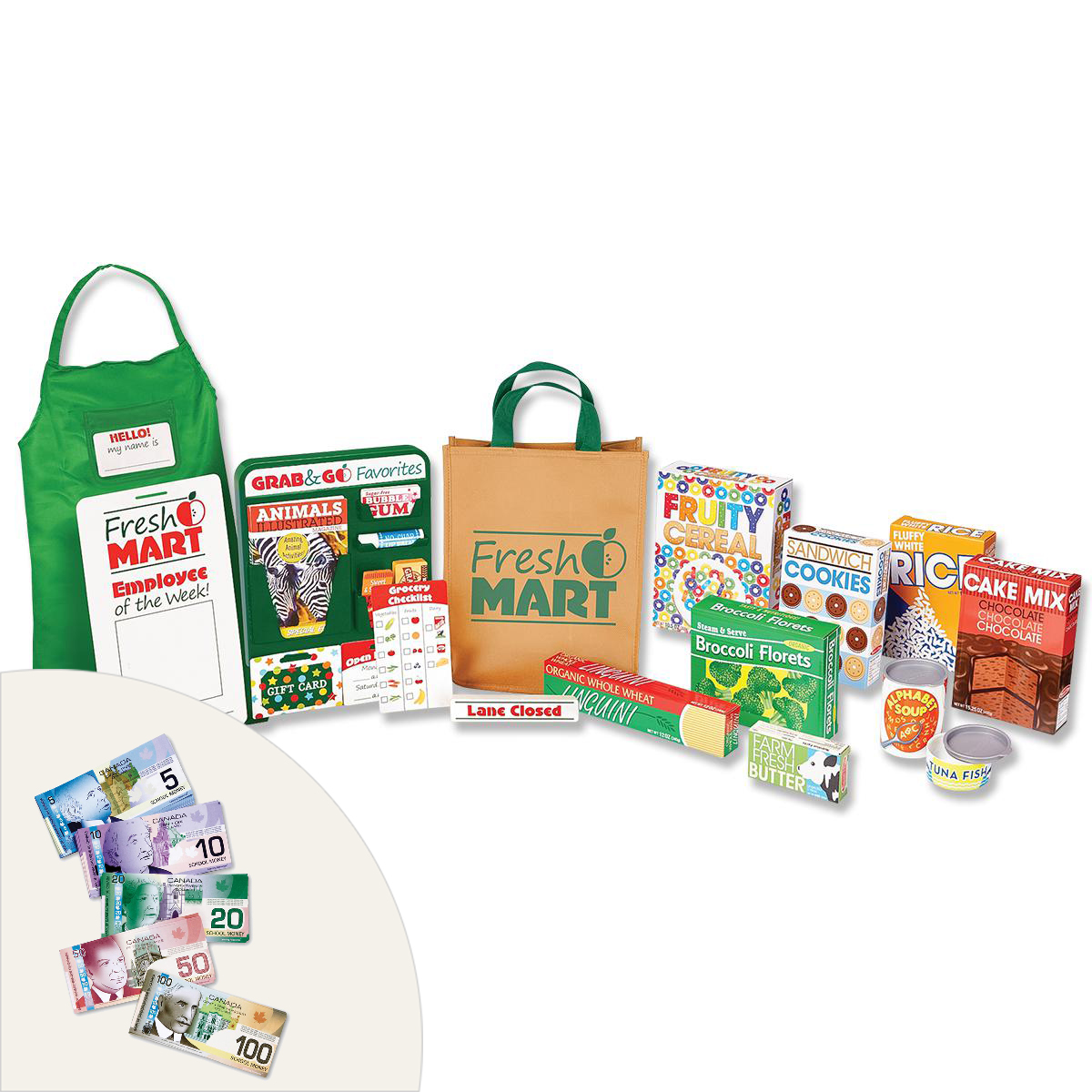  Fresh Mart Grocery Store Play Set Pack 