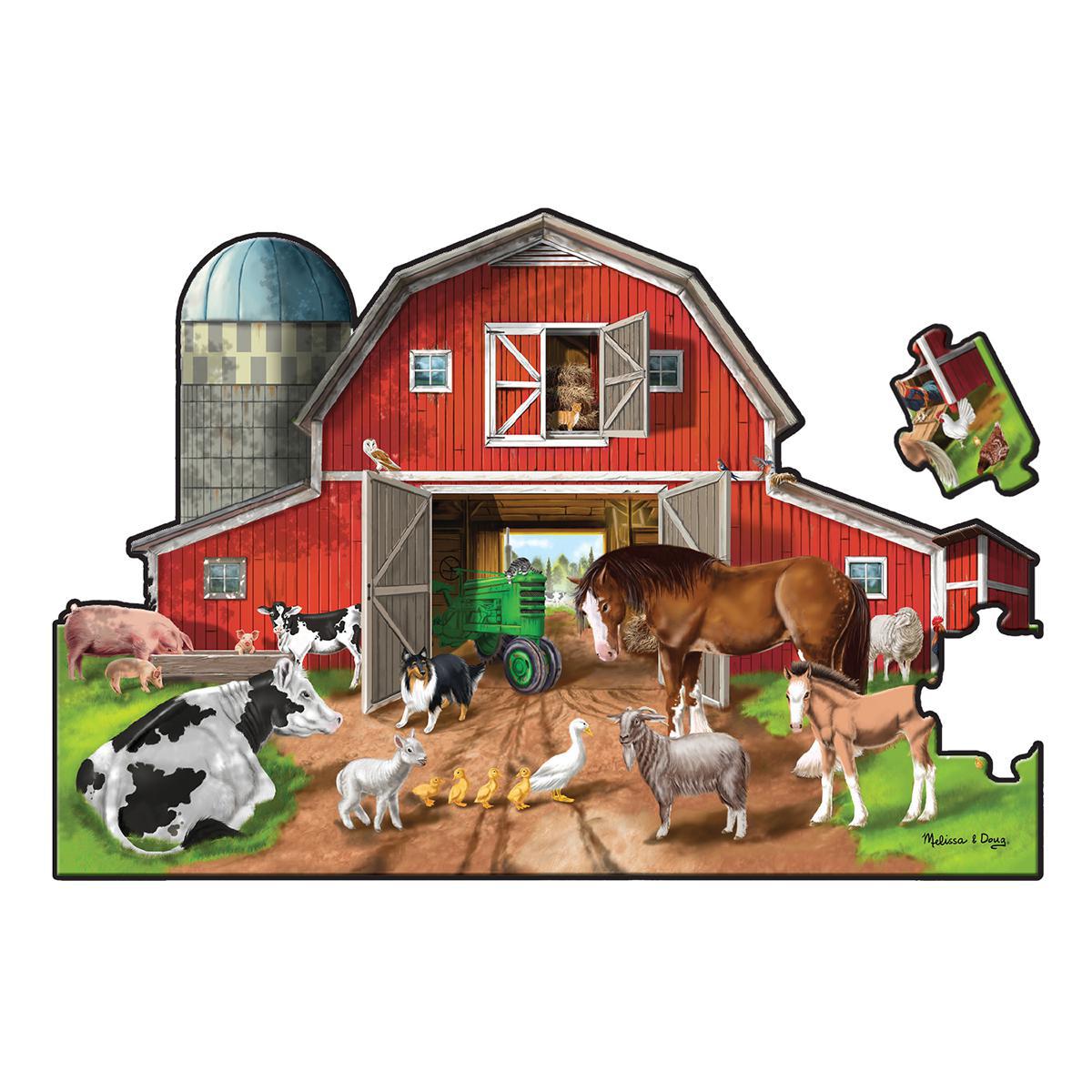 Floor Puzzle: Busy Barn 