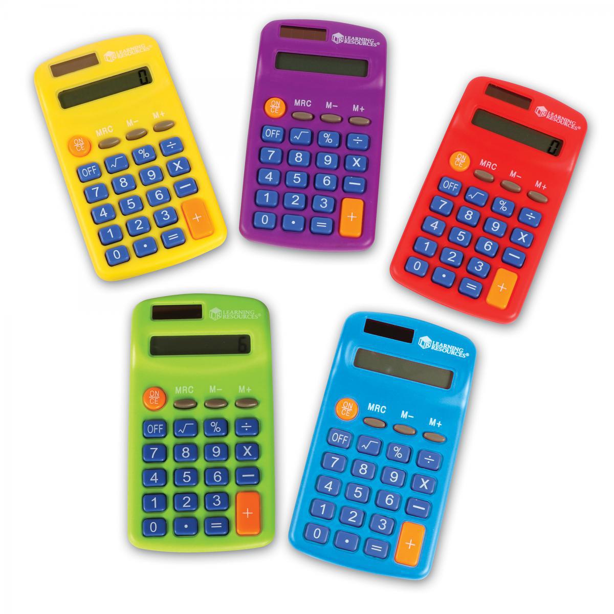  Rainbow Primary Calculator Pack 