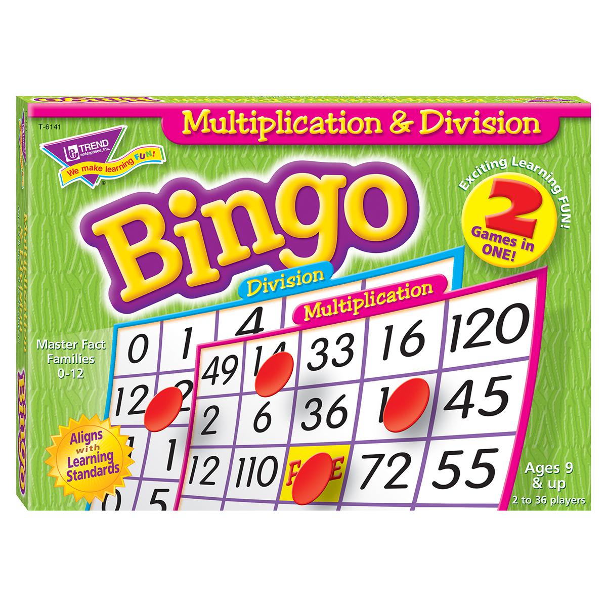  Multiplication &amp; Division Bingo 