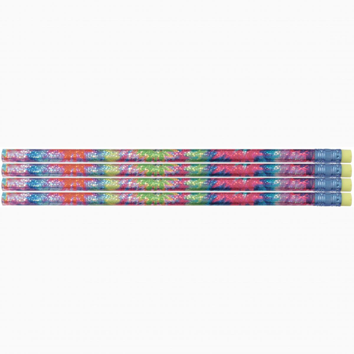  Tie Dye Glitz Assorted Designer Pencils 