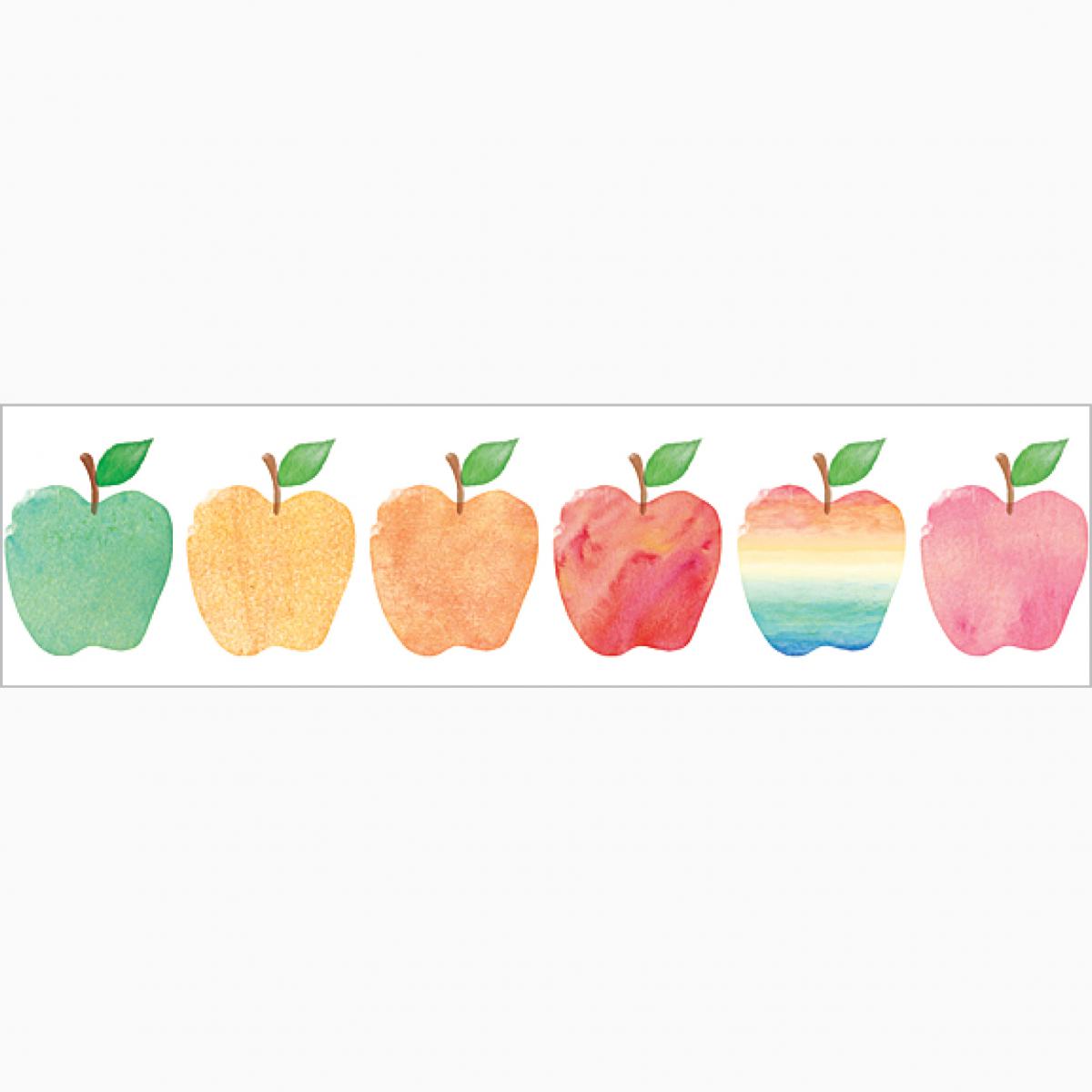  Watercolor Apples Border Trimmer 
