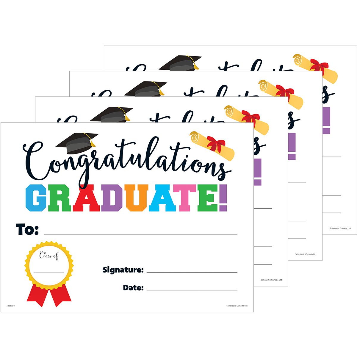  Congratulations Graduate! Diplomas 30-Pack 